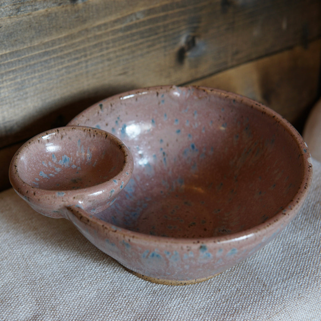 Purple Aster Cherry Pit Bowl